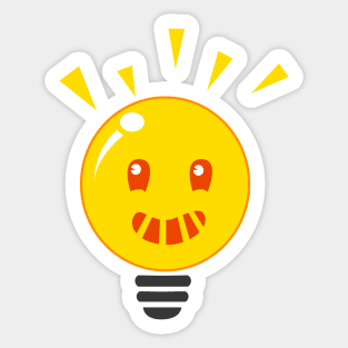 Shiny Light Bulb Sticker